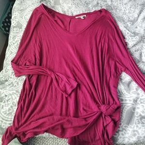 Ling sleeve pink shirt